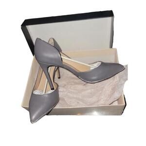 BCBGeneration Women's Harnoy Granite Gray Pointed-Toe D'Orsay Pumps Shoes Sz 8